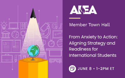 AIEA Member Town Hall: From Anxiety to Action